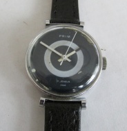Hodinky Prim ve vzácném pouzdře - typ 66 435 1 z roku 1981