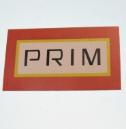 Etiketa do krabičky hodinek PRIM