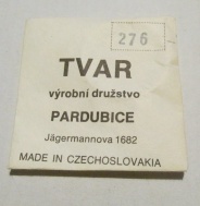 276 - ORIGINÁLNÍ SKLO NA HODINKY PRIM - TVAR PARDUBICE