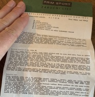 PRIM Sport II záručný list