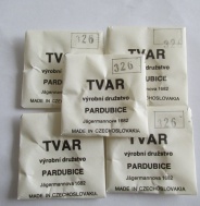 326 - 5 x ORIGINÁLNÍ SKLO TVAR PARDUBICE 326  - NA PRIM TRAKTOR