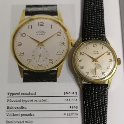 PRIM 50 081 3 zlacené pouzdro že Švýcarska