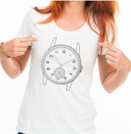 Dámské tričko s motivem hodinek SPARTAK