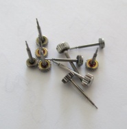 Korunky na hodinky Prim Quartz - chromované, nepoužité,10 kusů, č.2