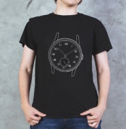 Pánské tričko s motivem hodinek SPARTAK