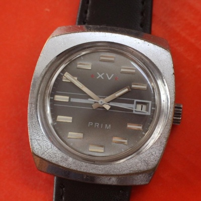 Pánské hodinky PRIM 68, XV. sjezd KSČ
