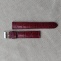 Italský bordó kožený řemínek 18 mm, spona ocel