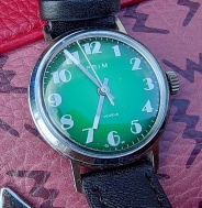 hodinky prim přesně jdoucí zelené 