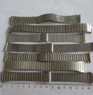 Ocelové tahy - řemínky na hodinky 18mm - stainless steel - 7 kusů