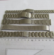Ocelové tahy - řemínky na hodinky 18+20+12mm v perfektním stavu - stainless steel - 5 kusů, č.2a
