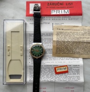 Hodinky PRIM zelené Rolex NOS full set