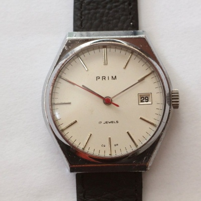 pánské hodinky PRIM 68, bílý číselník