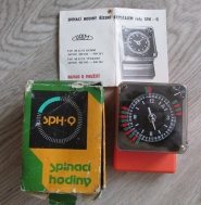 SPÍNACÍ HODINY PRIM SPH-Q, CHRONOTECHNA ŠTERNBERK - PŮVODNÍ KRABIČKA A NÁVOD