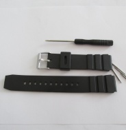 SILIKONOVÝ ČERNÝ ŘEMÍNEK 18mm + STĚŽEJKY + VYSTĚŽEJKOVAČ