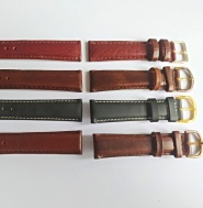 4x kvalitní 18mm pánský kožený řemen, č. 12 !!!
