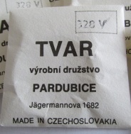 SKLO TVAR PARDUBICE - 328V, NEPOUŽITÉ ORIGINÁLNÍ SKLÍČKO