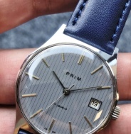 Československé Retro Vintage hodinky PRIM Pyžamo Modré z 80. rokov