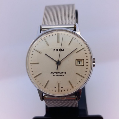 Hodinky PRIM Automatic "BAUHAUS stříbrné