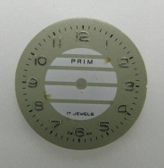 Použitý číselník hodinek Prim, kal.66. č.16