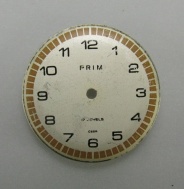 Použitý číselník hodinek Prim, kal.66. č.28