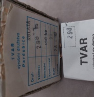TVAR PARDUBICE 298/100ks