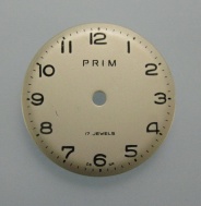 Použitý číselník hodinek Prim, kal.66. č.35