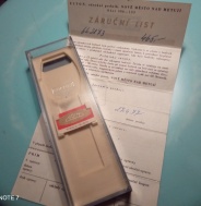 Krabička záručák,štítek původní bezpoškození 
