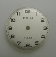 Použitý číselník hodinek Prim, kal.66. č.44