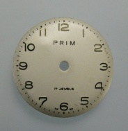 Použitý číselník hodinek Prim, kal.66. č.46