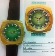 Hodinky Prim Modré r.vzniku 1975