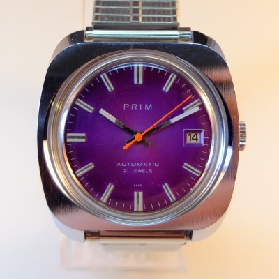 Prim Automatic fialové, ZL,pouzdro,top stav
