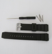 SILIKONOVÝ ŘEMÍNEK NA HODINKY + STĚŽEJKY + VYSTĚŽEJKOVAČ - 18 mm