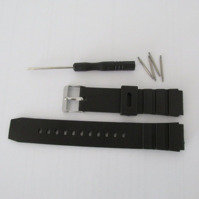 SILIKONOVÝ ŘEMÍNEK NA HODINKY + STĚŽEJKY + VYSTĚŽEJKOVAČ - 18 mm