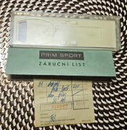 Krabička + záruční list  Prim Sport 2 červené 