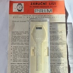 Prim  krabička se záručním listem 