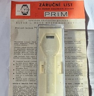 Prim  krabička se záručním listem 