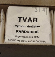 Sklička TVAR PARDUBICE rozmer 314.