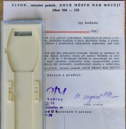 Rok 1982 - krabička Prim + záruční list 