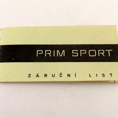 Záruční list k PRIM SPORT. Land1