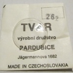 262 - DĚTSKÉ SPORT FORMULE - ORIGINÁLNÍ SKLO NA HODINKY TVAR PARDUBICE