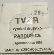 262 - DĚTSKÉ SPORT FORMULE - ORIGINÁLNÍ SKLO NA HODINKY TVAR PARDUBICE