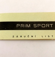 Záruční list k PRIM SPORT. Land1