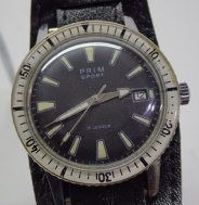 Hodinky Prim Sport 1 s bílou otočnou lunetou - 1971 !!!!