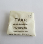 296 - SKLO TVAR PARDUBICE - 296, NEPOUŽITÉ ORIGINÁLNÍ SKLÍČKO 