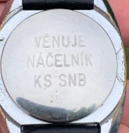 Hodinky Prim s věnováním