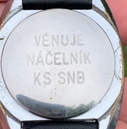 Hodinky Prim s věnováním
