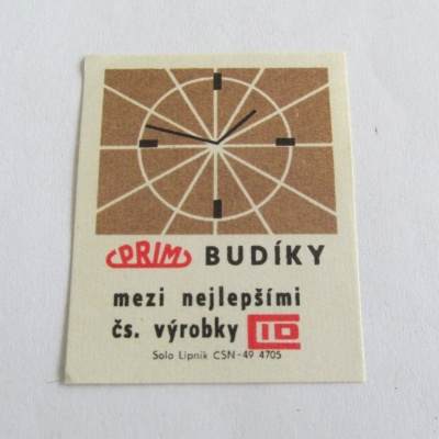 DOBOVÁ NÁLEPKA NA SIRKY - PRIM BUDÍKY I