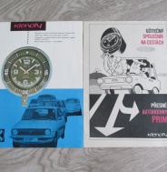 DOBOVÁ REKLAMA NA HODINKY PRIM Z ČASOPISŮ - AUTO HODINY AUTO-TIME