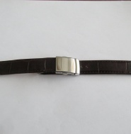 Kvalitní kožený řemínek s ocelovým zapínáním - šíře 18mm