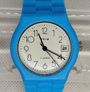 Plastové hodinky PRIM - z roku 1989 v perfektním stavu, tečkované číslice.